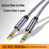 6.5mm Noise-Reducing Audio Cable for Electronic Drums, Guitar, or Electric Piano
