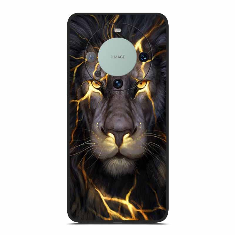 TPU Soft Phone Case for Huawei Mate 60 Funda Silicone Luxury Back Cover for Huawei Mate 60 pro Capa Animal Lion Dinosourus