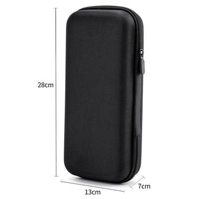 New Hard Shell EVA Storage Box Mini Portable Zipper Earphone Case Black Protective Storage Case Charging Cable