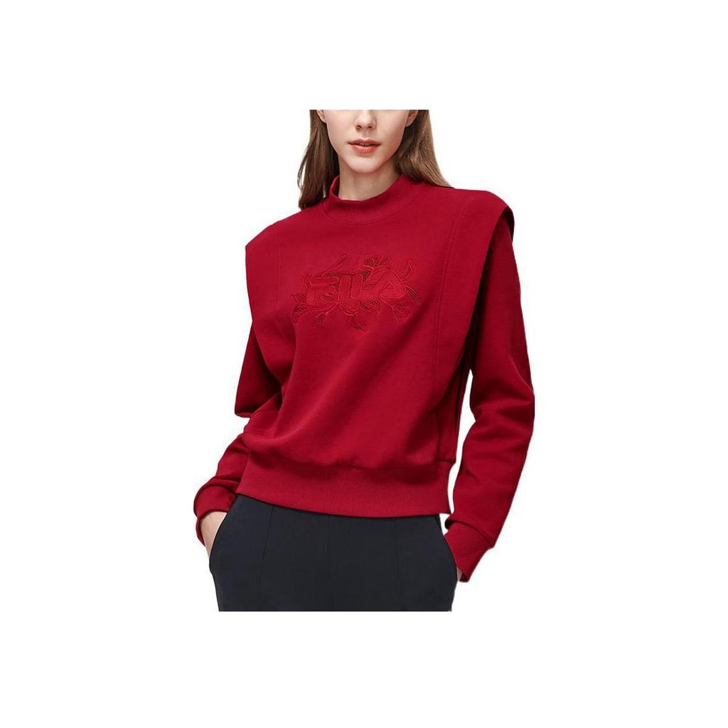 New FILA Sweatshirts Women's Fiery Scarlet F11W318204FRD