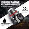 HB3 HB4 CSP Laser Lens LED Fog Light Bulbs Turbo Fog Lamp 3000K yellow Car 12V T3,2pcs.