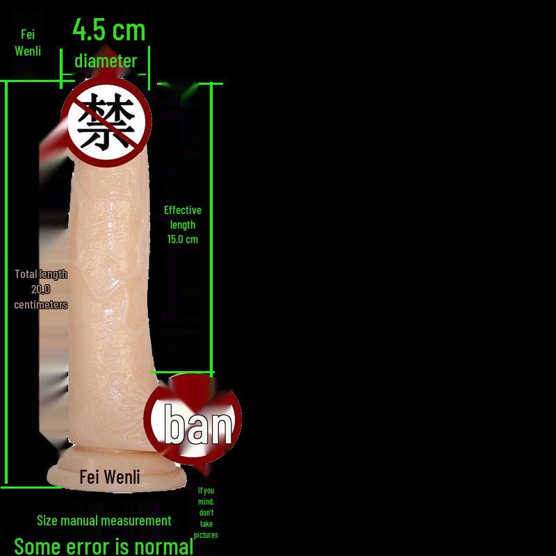 High Transparency Thick Suction Cup Dildo for Women - Flirting Adult Toy