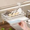 Self-draining Dishcloth Drainer Waterproof Cloth Drain Rack Multifunctional Sponge Holder  for Home