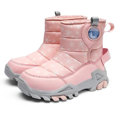 Children Snow Boots Girls Thick Cotton Boots Winter Boots Boys Waterproof Short Boots