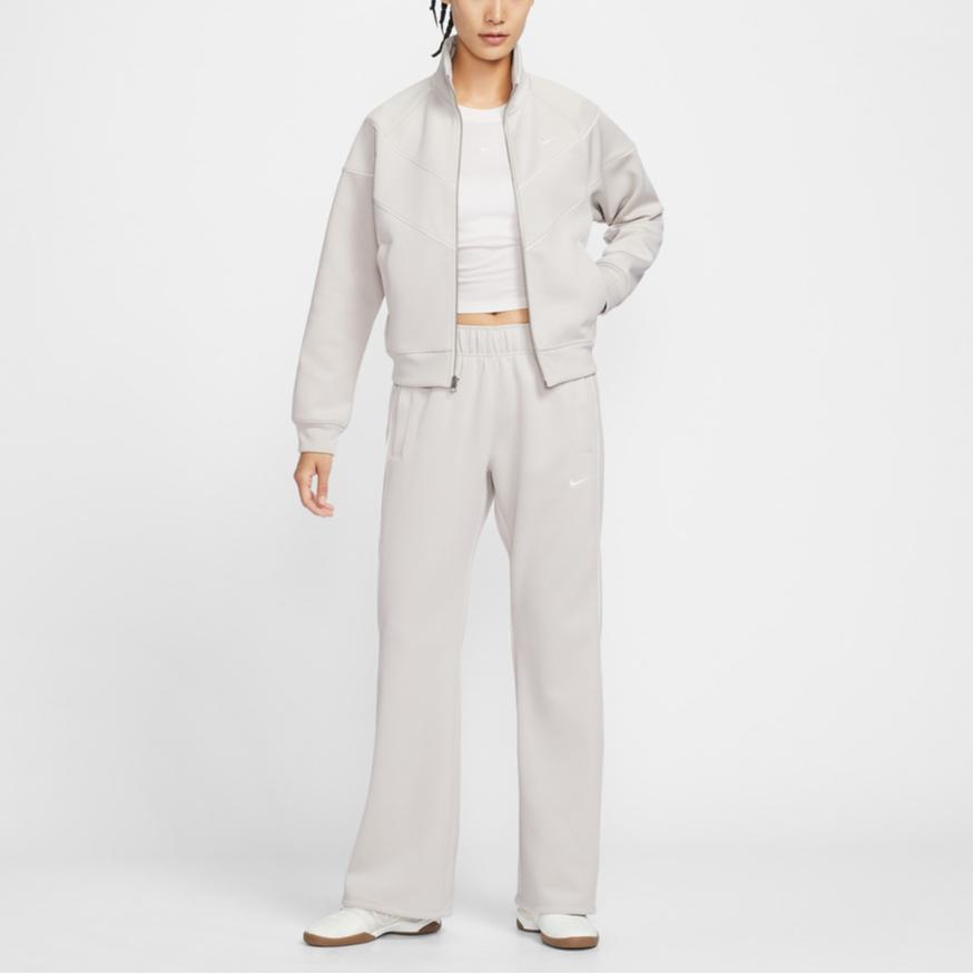 Nike Kurtka Damska z Kołnierzem Stojącym, Jednokolorowa, Zapinana na Zamek, Rękawy Raglanowe, Długi Rękaw, HJ0976-072