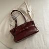 Chic Faux Leather Tote Bag for Women Large Capacity Commuter Shoulder Handbag