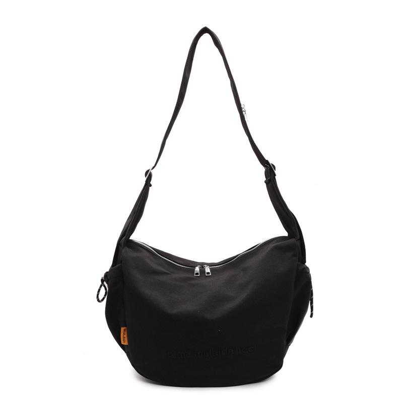 Nylon Cloth Large-Capacity Fashion Casual Bag Fashion Spring And Summer Foreign Style Solid Color Shoulder Messenger Bag Women'S Bag Tide