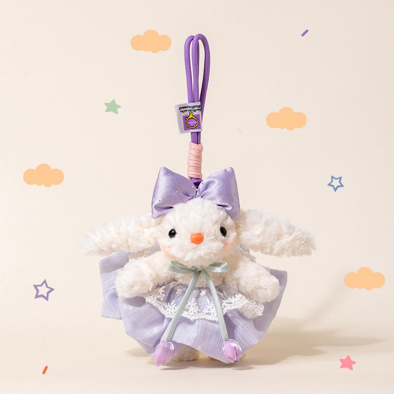 Rabbit Drooping Ear Plush Toy Soft Filled Doll Backpack Pendant Gift Keychain