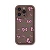 Pink bow for iPhone17ProMax phone case 14 Apple 13 matte 12/15 Premium 11
