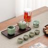 Auspicious Chinese Pottery Tea Set Gift Box
