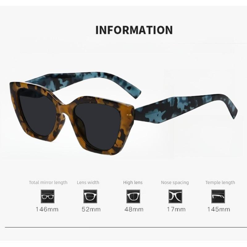 New Unisex Fashion Myopia Sunglasses with Black-Gray Lenses UV Protection Women's Retro Oversized Prescription Glasses -3.5-4.0