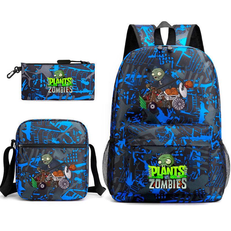 Umgebende Pflanzen vs. Zombies Teenager Schüler Schultasche Herren- und Damen-Freizeitrucksack Umhängetasche