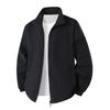 Men's Lightweight Spring/Autumn Sun Protection Jacket, Stand Collar, Loose Fit, Breathable, Plus Size for Middle-aged and Elderly