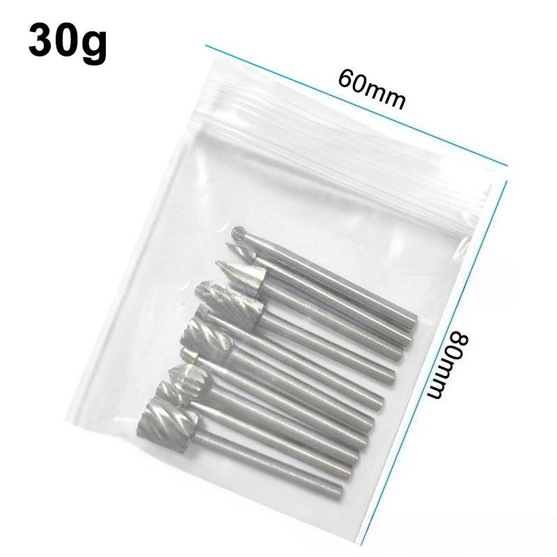 

10pcs HSS Rotary File For Steel Milling Cutters For Metal Rat-tail File Hard Metal Rotary File Set Compatible Woodworking Tool