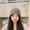 The New Woolen Pullover Hat Is Feminine  Warm and Ear Protecting. The Woolen Knitted Hat Makes The Face Look Smaller and Is A Retro Cold Hat