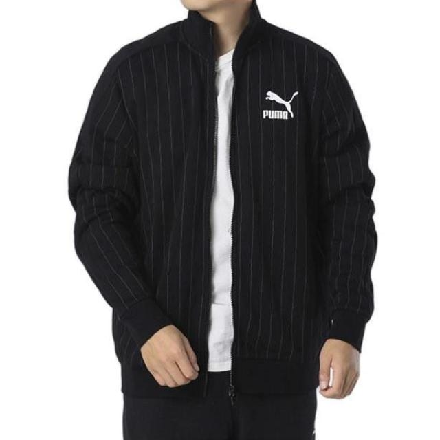 PUMA Fall 2022 T7 Collection Jackets Men's Black Stand Collar Thickened Other 530177-01