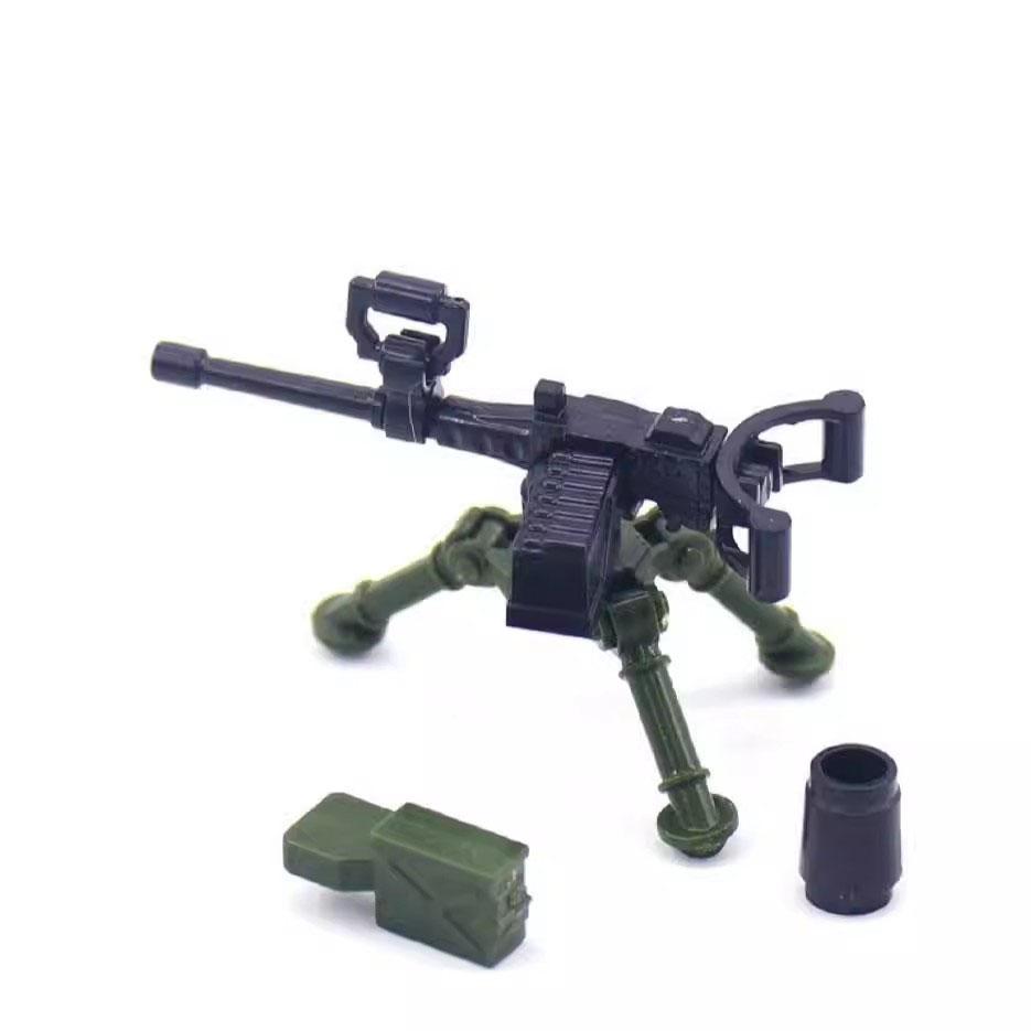 MOC WW2 Militärpistole Kanone Bausteine Schwere Waffen Kriegsszene Soldaten Armee Figuren Zubehör Waffen Steine Spielzeug