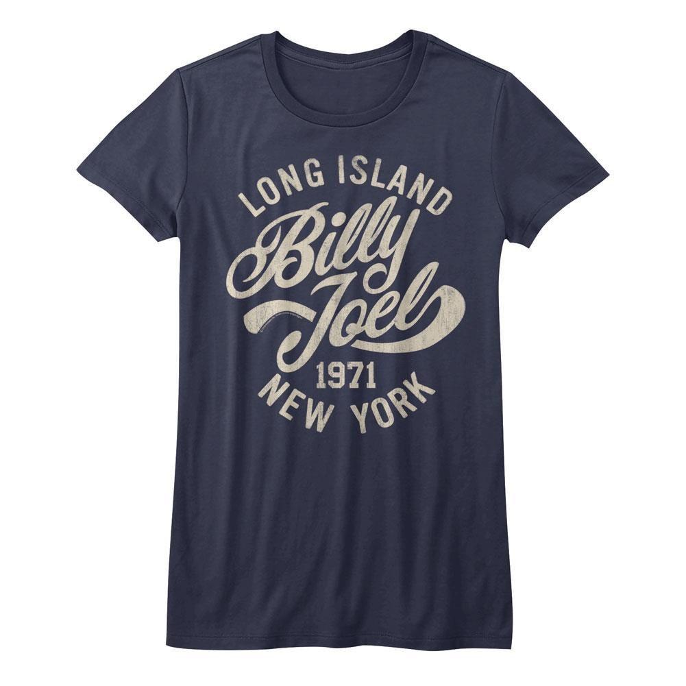 T-shirt Junior da Donna Billy Joel Long Island Navy