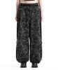 Teulimingbeodeu Camo Double Waist Sagging Sweat Pants [ Charcoal ]