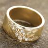 Huitan Leaf Design Wedding Band Women Rings Gold Color Sparkling Cubic Zirconia Anniversary Party Modern Fashion Lady Jewelry