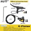 NUTT 4 Piston Y-5 Electric E-Bike Scooter Disc Brake Hydraulic Bicycle 140 160 180 Rotor For A5-D KUGOO Dualtron Kaabo Mantis