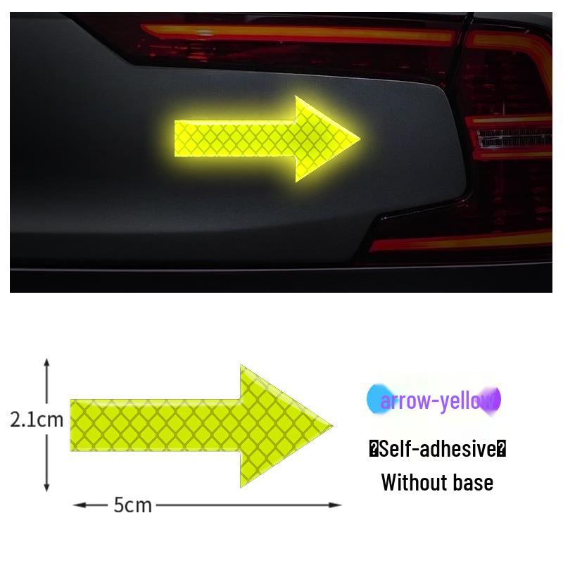 Reflektierender Warnschild-Aufkleber für Autos, Motorräder, Elektrofahrzeuge und Fahrräder