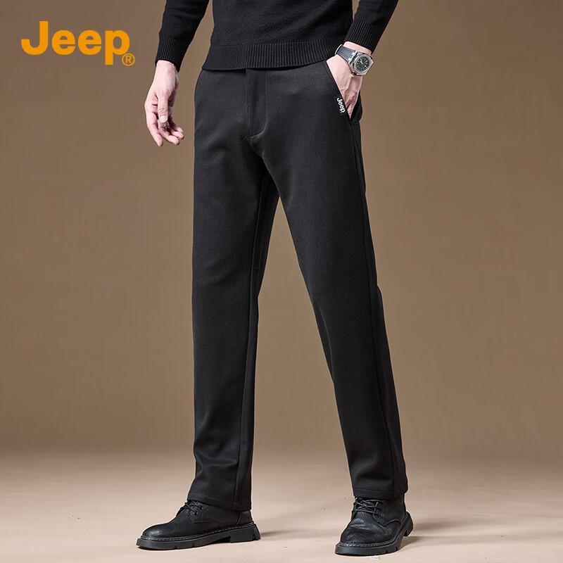 

JEEP Men s Elastic Straight Leg Casual Pants 32