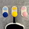 4Pcs Punch Free Wall Hooks Strong Load-bearing Creative Shape Self Adhesive Wall Mounted Clothes Key Towel Hangers