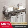MDNG Space Aluminum Bathroom Suction Shelf