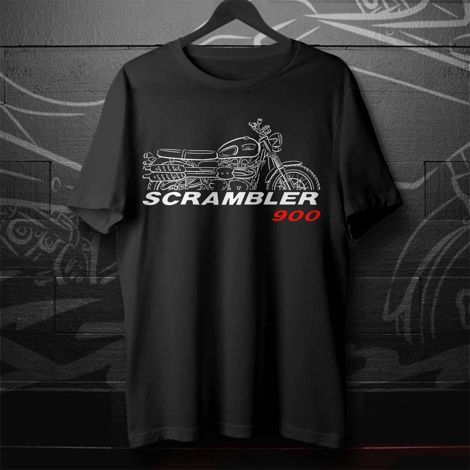 Illustration for a Triumph Scrambler 900 2006-2024 fans - Motorcycle T shirt 4XL