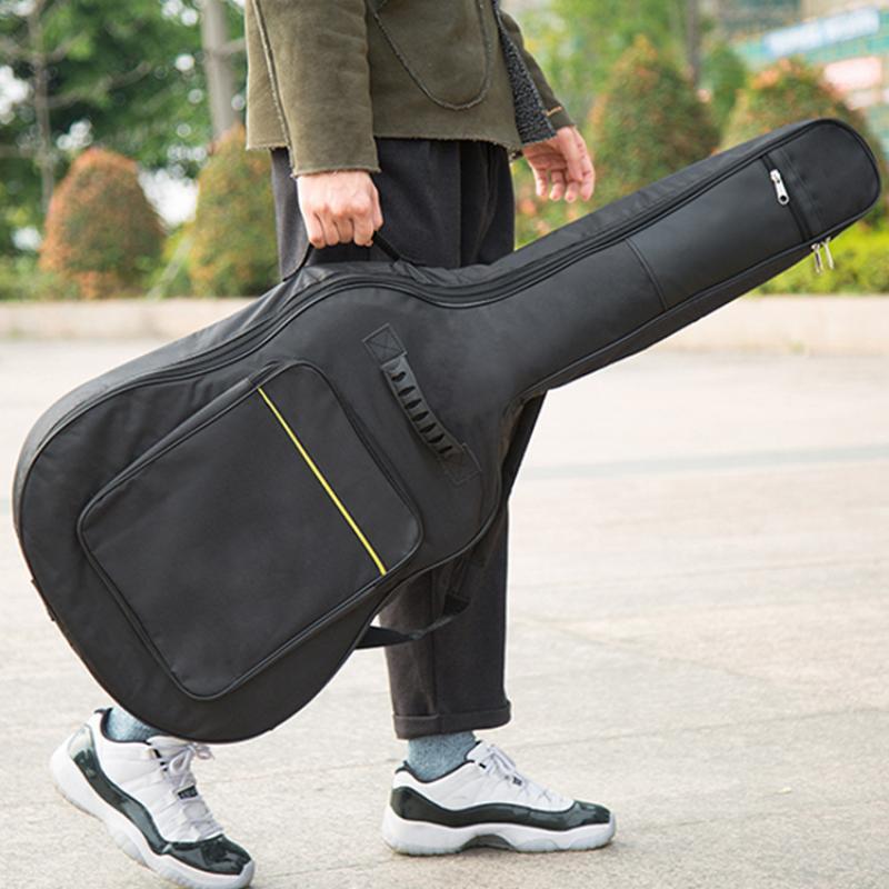 Waterproof Oxford Acoustic Guitar Gig Bag Thick Padded Dual Shoulder Strap Carry Case For Daily Transport Outdoor Performance