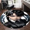 1pc Addams Family Wednesday3 Design Printed Area Round Carpet for Bedroom Living Room Home Decor Rugs Mat Non Slip Mat Rug for Bedside
