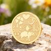 Dawapara Good Luck Symbols Brooch Elephant Clover Hoeseshoes Evil Eye Religious Spiritual Amulet Stainless Steel Lapel Pins