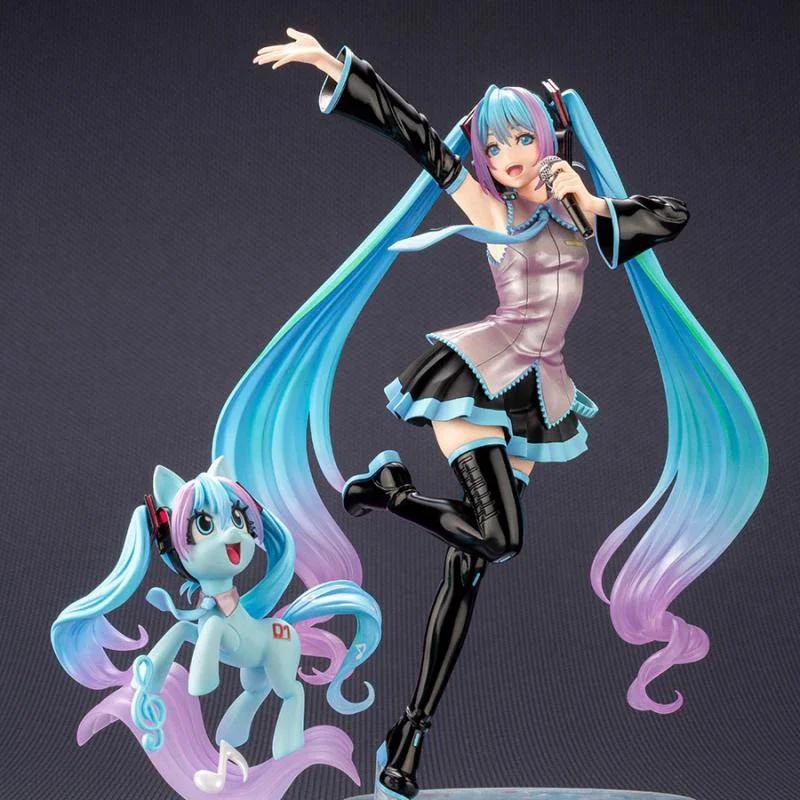 My Little Pony Bishoujo Anime Figure Applejack Fluttershy Mikuo Statue Rainbow Dash Bishoujo Rarity Figurines Doll Gift Toy