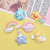 Creative Resin Cloud Rainbow Shoe Buckle & Hair Clip DIY Accessories