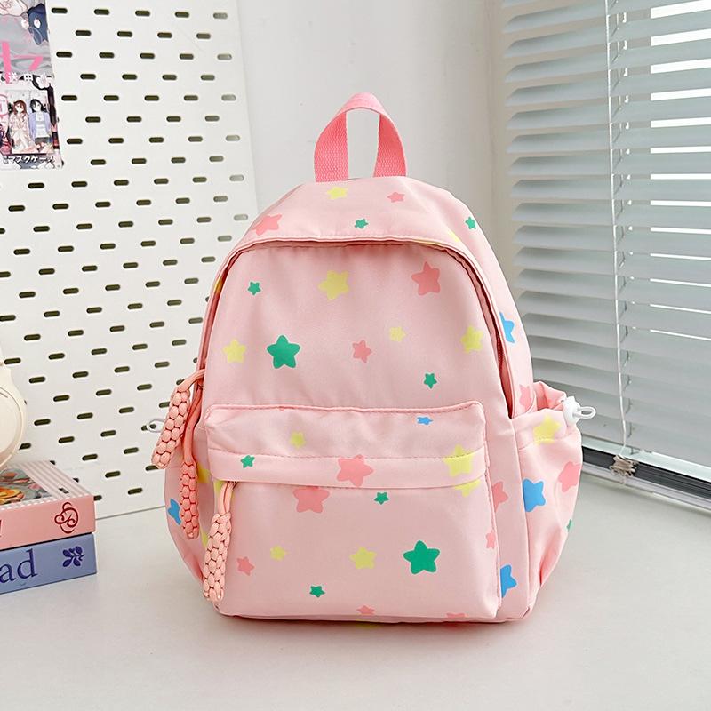 New high-value, fresh and sweet, colored star backpack, high school student large-capacity backpack