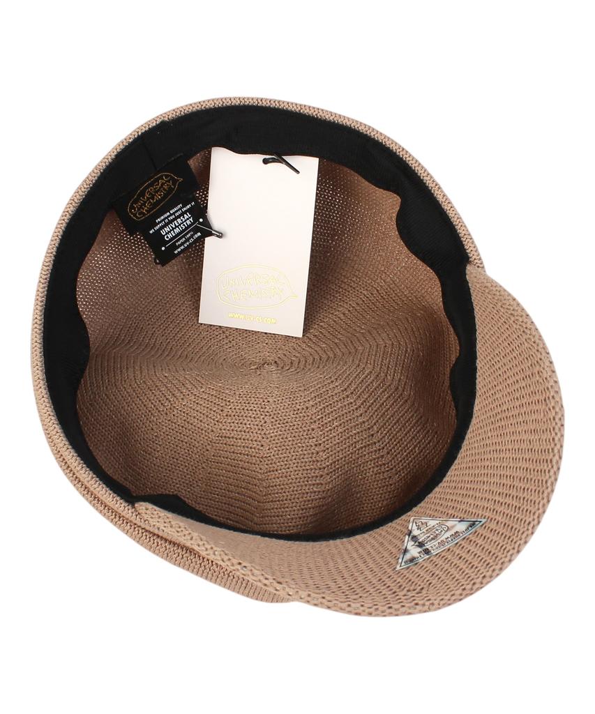 Yunibeosyeolkemiseuteuli Paper Logo Beige Marine Cap