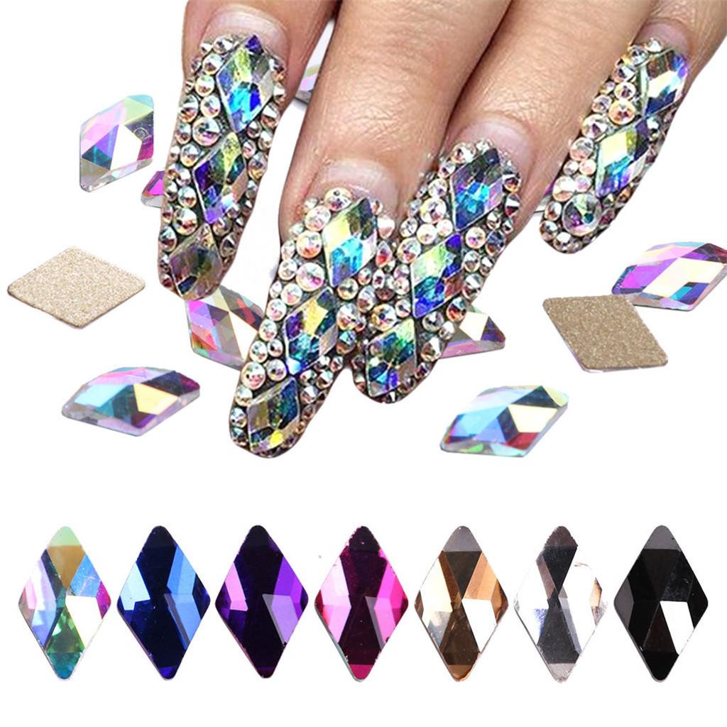 5g x 3D Nail Art 1mm Round Rhinestones Mixed Flat Back Embellishments Gems Tip