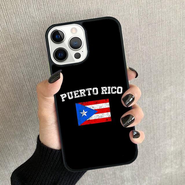 

Puerto Rico Flag Phone Case For iPhone 17 Air 16 15 14 plus 12 13 Pro max Soft Bumper Shell Cover coque iPhone 14plus