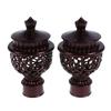 4Pcs/set Fashionable Roman Pole Sealing Plug Curtain End Cap Cover  Drape Rod Accessory