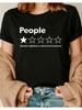 Adults TShirt Small Short Sleeve Funny Review People One Star Absolute Nightmare Would Not Recommend Suitable for Mens W