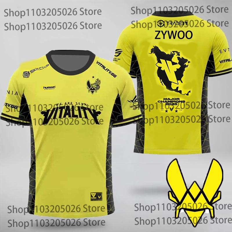 Major Champion  Jersey Team Vitality Professional Player Tshirt New CS2 Esports CSGO Training Uniform Oversized VIT Fans Top