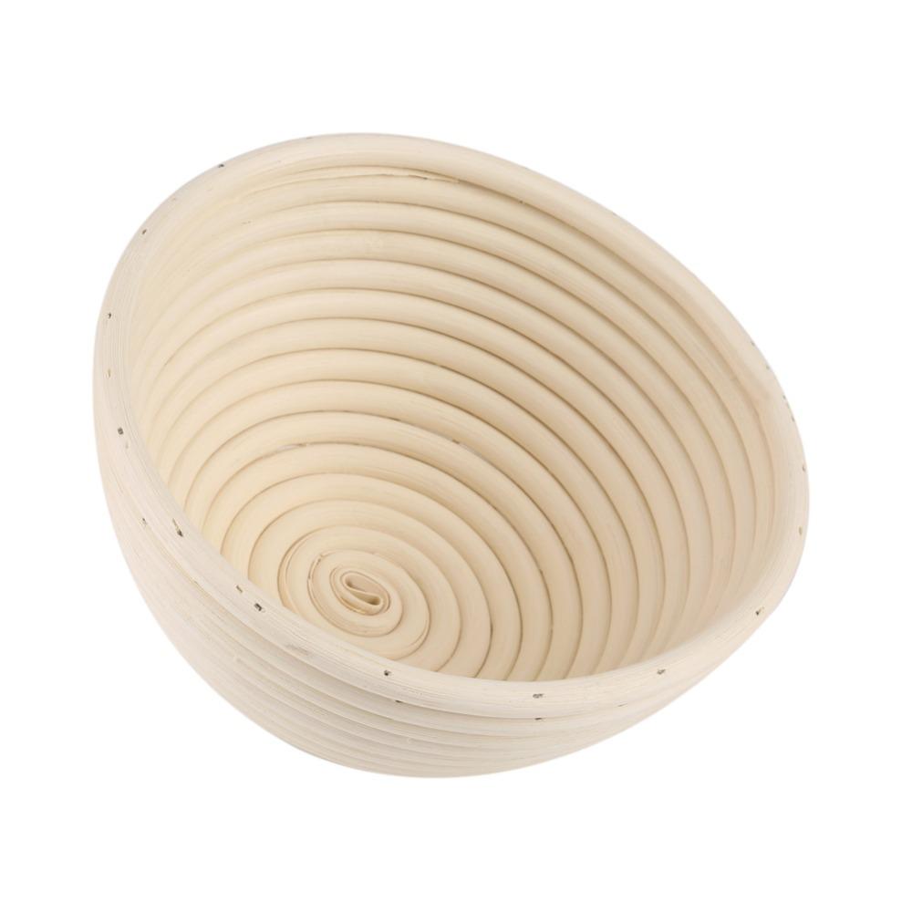 Washable Baking Bowl Round Deep Bowl Thickened Bread Container Cane Splint Breathable Hollow Dough Rising Bowl Kitchen