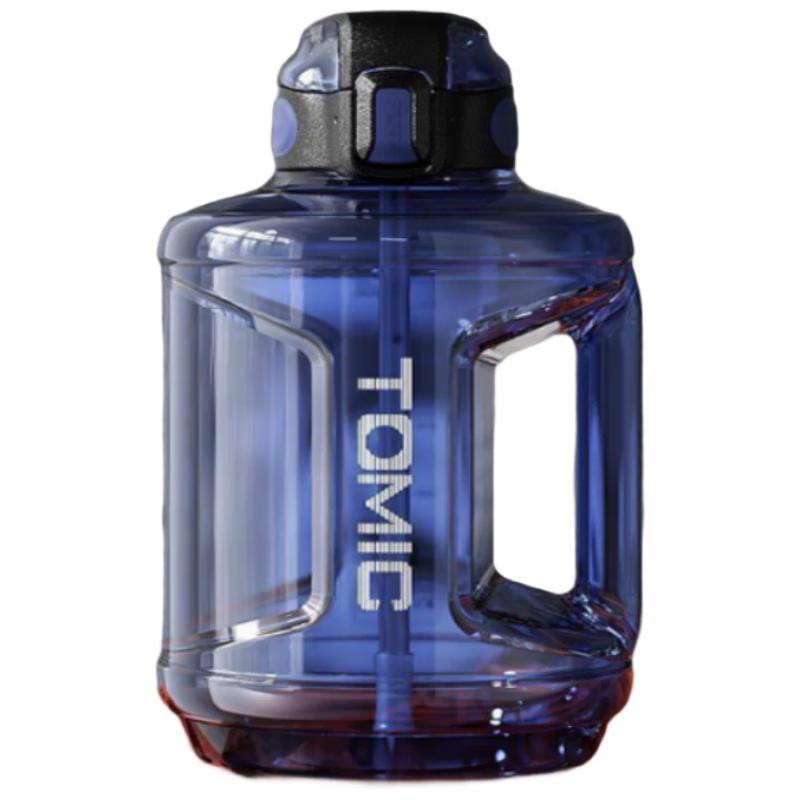 TOMIC Large Capacity Sports Water Bottle with Straw
