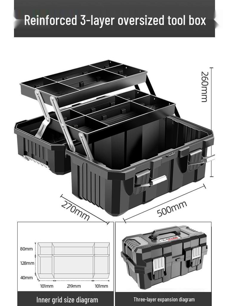 Green Forest King Kong Portable Electrician's Toolbox & Hardware Storage Box