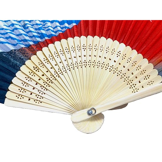 [Asakusa Kimono Market] Souvenir Folding Fan, Summer Fan, Summer Folding Fan, Overseas Souvenir, Gif