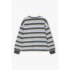 STudio Tomboy Men Mini Logo Wappen STripe Long Sleeve T shirT 9176322982a