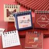 2026 Inspirational Words Mini Desk Planner Calendar - Creative Portable Desktop Ornament