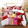Nordic Cosmetic Fashion Girl Perfume Bedding Set Luxury Duvet Cover 200x200 Pink Bed Linen Bedclothes NO Sheet