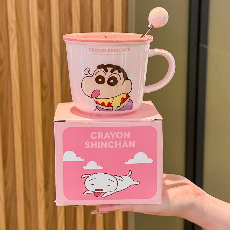 Crayon Xiaoxin Couple Cup High Value Pair of Ceramic Mugs Wedding Birthday Gift Girlfriend Gift Box